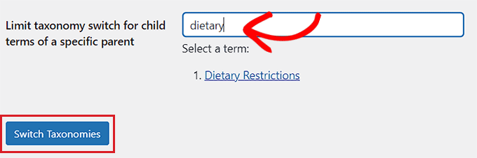 Type parent category Type parent category