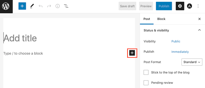 The WPForms WordPress block The WPForms WordPress block