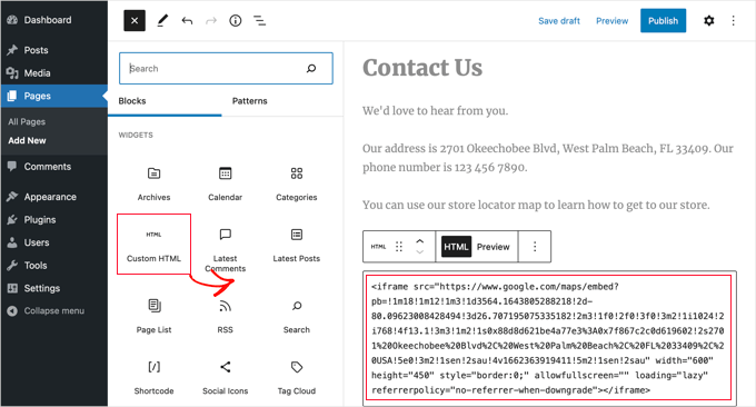 Sayfanıza Özel HTML Bloğu Ekleme
