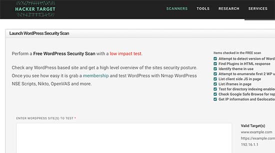 WordPress Security Scan