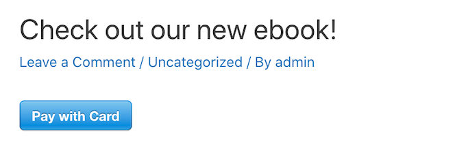 Stripe blå knappstil Stripe blå knappstil