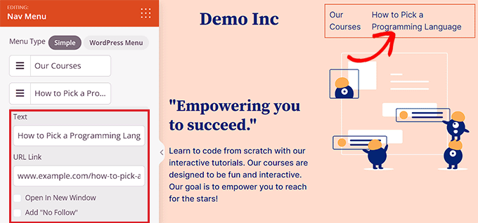 Add a specific post to the navigation menu by adding its' title and URL Add a specific post to the navigation menu by adding its' title and URL
