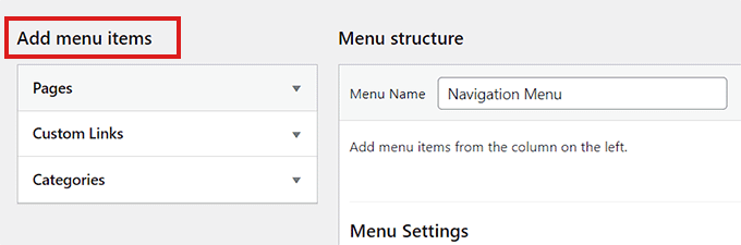 Check the 'Add Menu Items' section to see the if the posts option is there Check the 'Add Menu Items' section to see the if the posts option is there