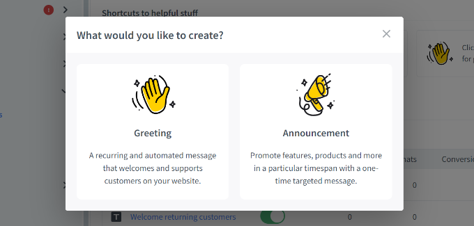 Create a greeting message Create a greeting message