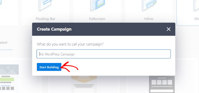 Ange ett namn för ny kampanj