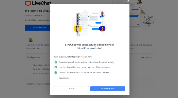 See a success message See a success message