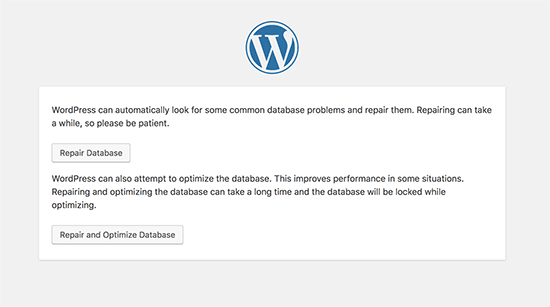 Optimize and repair WordPress database Optimize and repair WordPress database