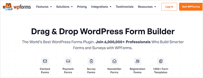 WPForms navigation menu WPForms navigation menu