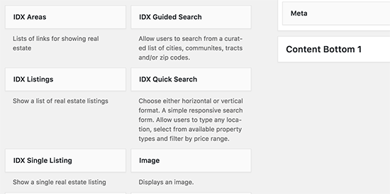 IDX widgets IDX widgets