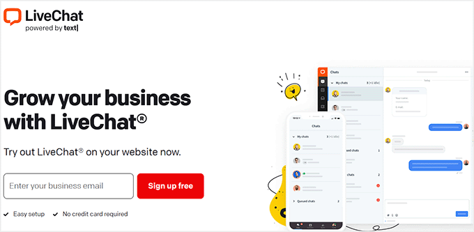 LiveChat website LiveChat website