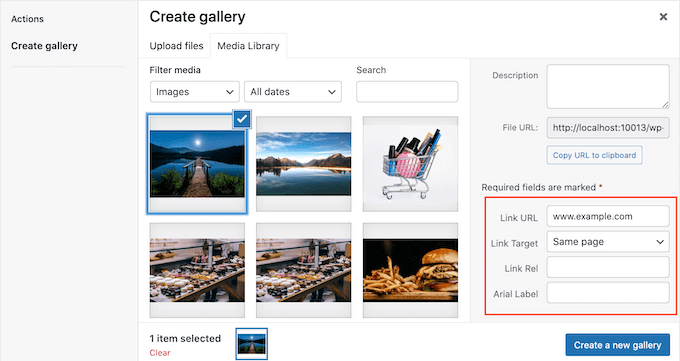 Adding custom links to gallery images in WordPress Adding custom links to gallery images in WordPress