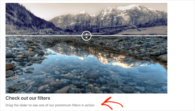 An example of a comparison image with a title and description An example of a comparison image with a title and description