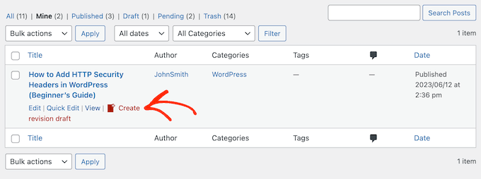 Allowing authors to revise published posts in WordPress Allowing authors to revise published posts in WordPress