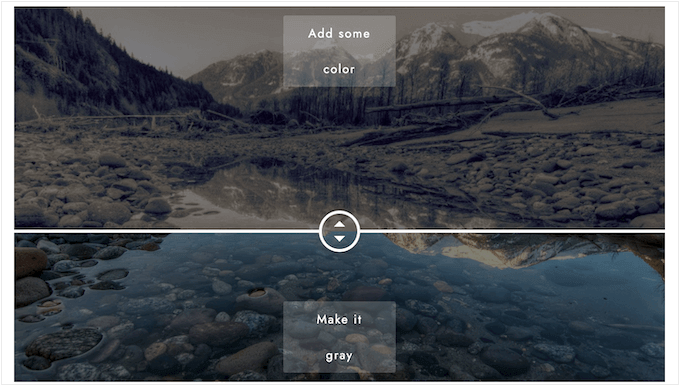 Adding custom labels to a before/after slider Adding custom labels to a before/after slider