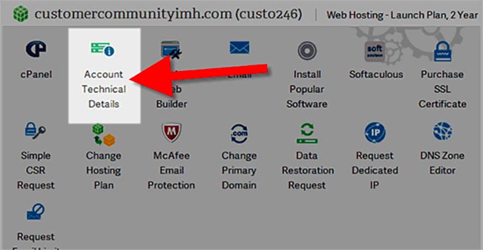 Găsirea numărului serverului dvs. InMotion Hosting
