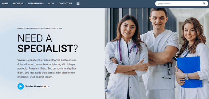 Motyw OceanWP dla dentystów