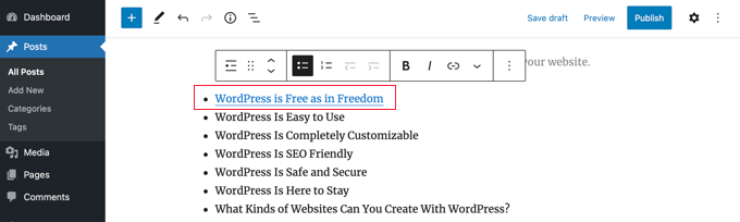An Anchor Link Is Added to the Table of Contents An Anchor Link Is Added to the Table of Contents
