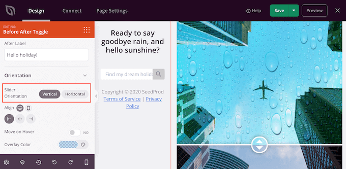 A before and after image with a slider A before and after image with a slider