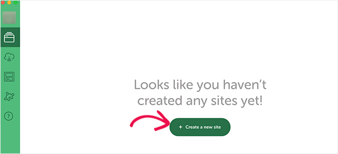 Create new site Create new site