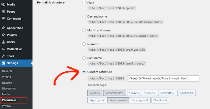 How to set up a custom permalink structure in WordPress How to set up a custom permalink structure in WordPress