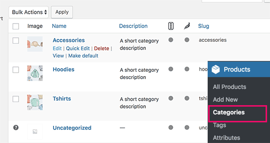 Editar una categoría de producto en WooCommerce Editar una categoría de producto en WooCommerce