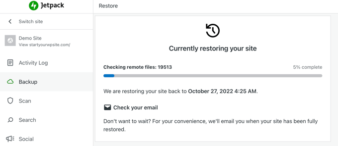 Jetpack Backup Is Currently Restoring Your Site Jetpack Backup Is Currently Restoring Your Site