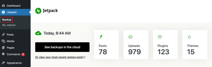 Last Backup Details in Jetpack » Backup Last Backup Details in Jetpack » Backup