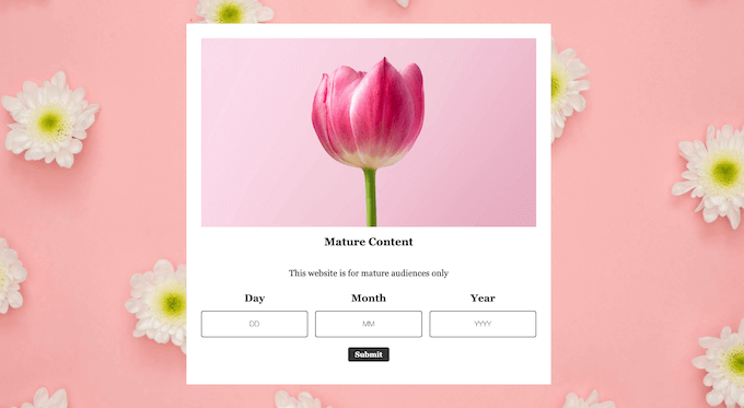 訪問者または顧客の年齢を確認する方法