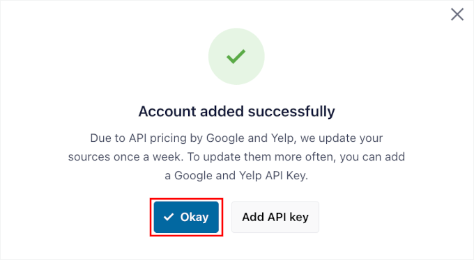 Source added successfully