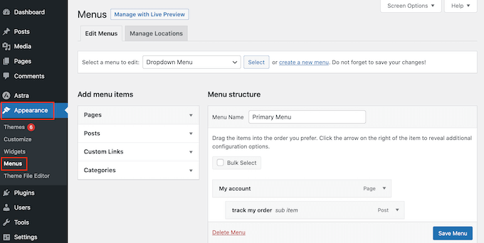 How to add a WordPress navigation menu to your site or blog How to add a WordPress navigation menu to your site or blog