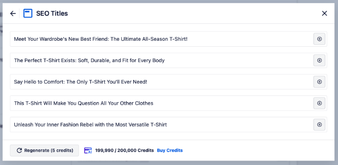 AI-Generated Product Titles in AIOSEO