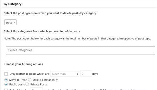 カテゴリ別に投稿を並べ替えて選択する