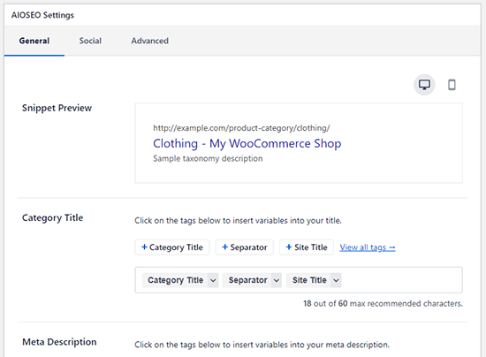 Edit product category title and description Edit product category title and description