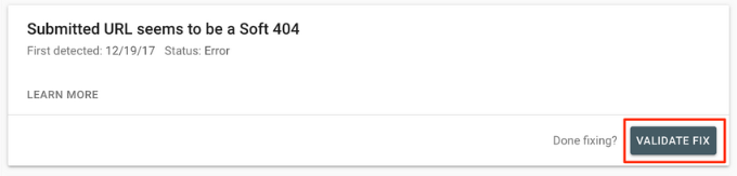 Corregir error de Soft 404 Corregir error de Soft 404