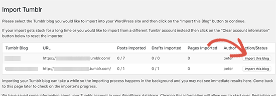 Import your Tumblr blog Import your Tumblr blog