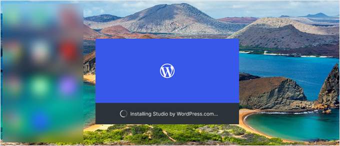 Waiting for Studio by WordPress.com to install Waiting for Studio by WordPress.com to install