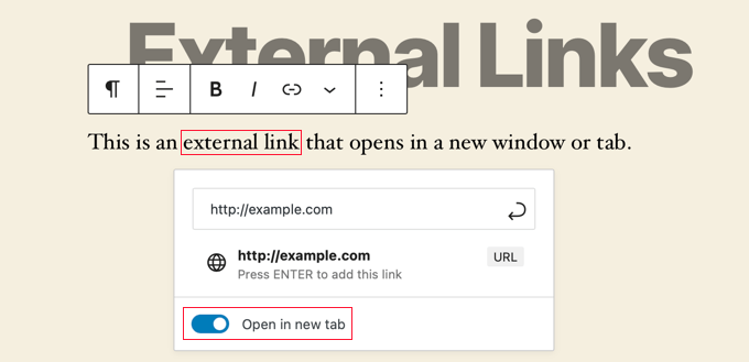 Opening a Link in a New Tab Opening a Link in a New Tab