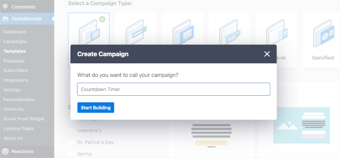 optinmonster-newcampaign-popup-name Naming OptinMonster's campaign