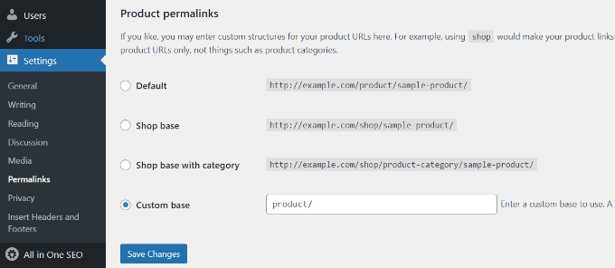 Guardar cambios en el permalink Guardar cambios en el permalink