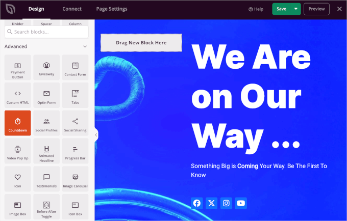 seedprod-landingpages-addingcountdownblock Adding a countdown block to SeedProd's landing page