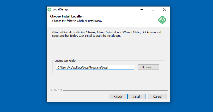 Select your installation path Select your installation path
