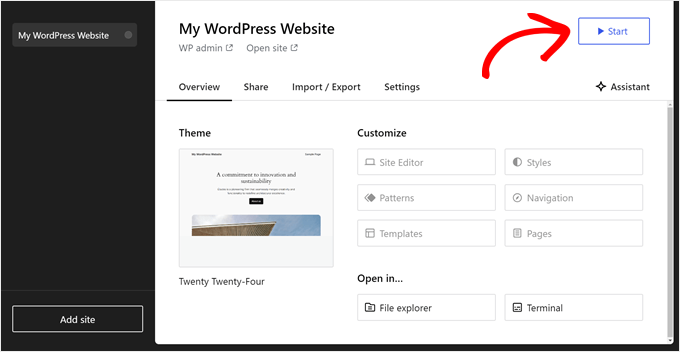 Launching a Studio by WordPress.com local website Launching a Studio by WordPress.com local website