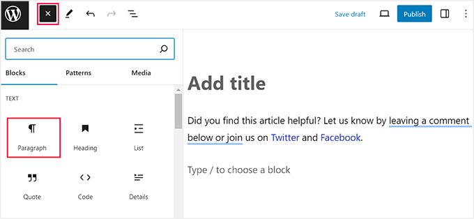 Add content for WordPress reusable block Add content for WordPress reusable block