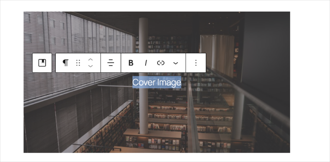 Cover image change title