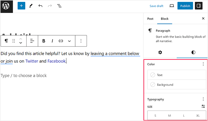 Customize block content according to your liking Customize block content according to your liking