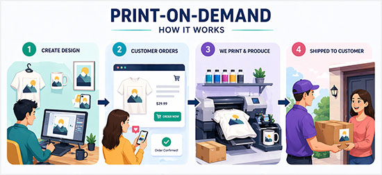How Print on Demand works