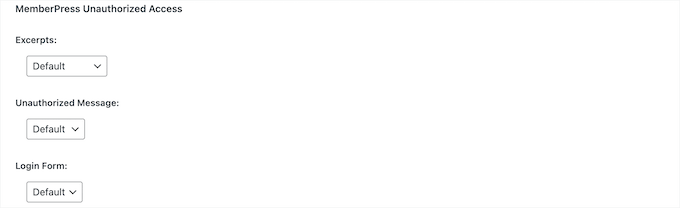 MemberPress avsnitt för obehörig åtkomst MemberPress avsnitt för obehörig åtkomst