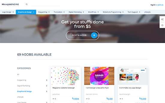Job marketplace like Fiverr Demo Job marketplace like Fiverr Demo