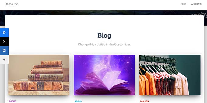 Social sharing floating bar preview Social sharing floating bar preview