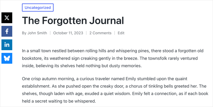Novashare Floating Bar Example Novashare Floating Bar Example
